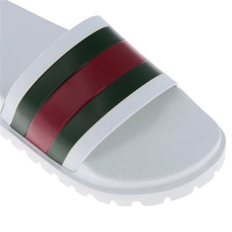 white gucci sandals men